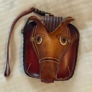 Leather Horse Bag with Strap